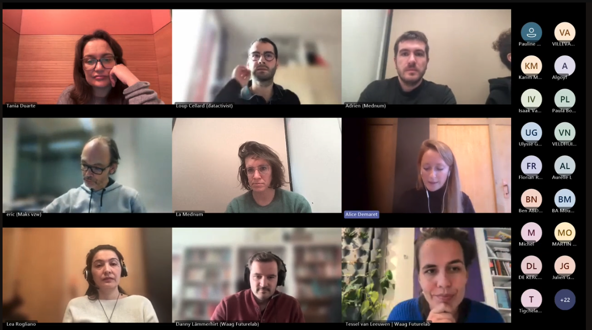 Capture écran du webinaire